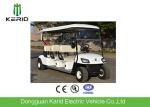 White Color 6 Passenger Electric Street Legal Golf Carts For Club Battery