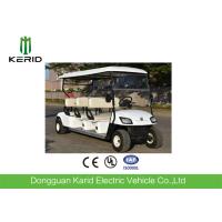 Buy cheap White Color 6 Passenger Electric Street Legal Golf Carts For Club Battery product