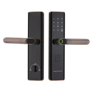 Buy cheap Euro Intelligent Door Lock Tuya Biometric Fingerprint Lock Black from wholesalers