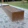Buy cheap Metal Trough Corten Steel Planter Bench For Streetscape from wholesalers