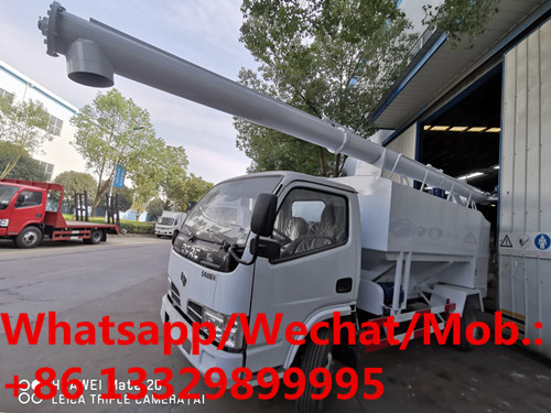Buy cheap Customized mini 6cbm livestock poultry feed pellet truck for sale, New good price 3tons bulk feed container on truck from wholesalers