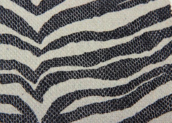 Buy cheap Black And White Striped Plain Weave Fabric / Recycled Cotton Fabric Save Cost from wholesalers