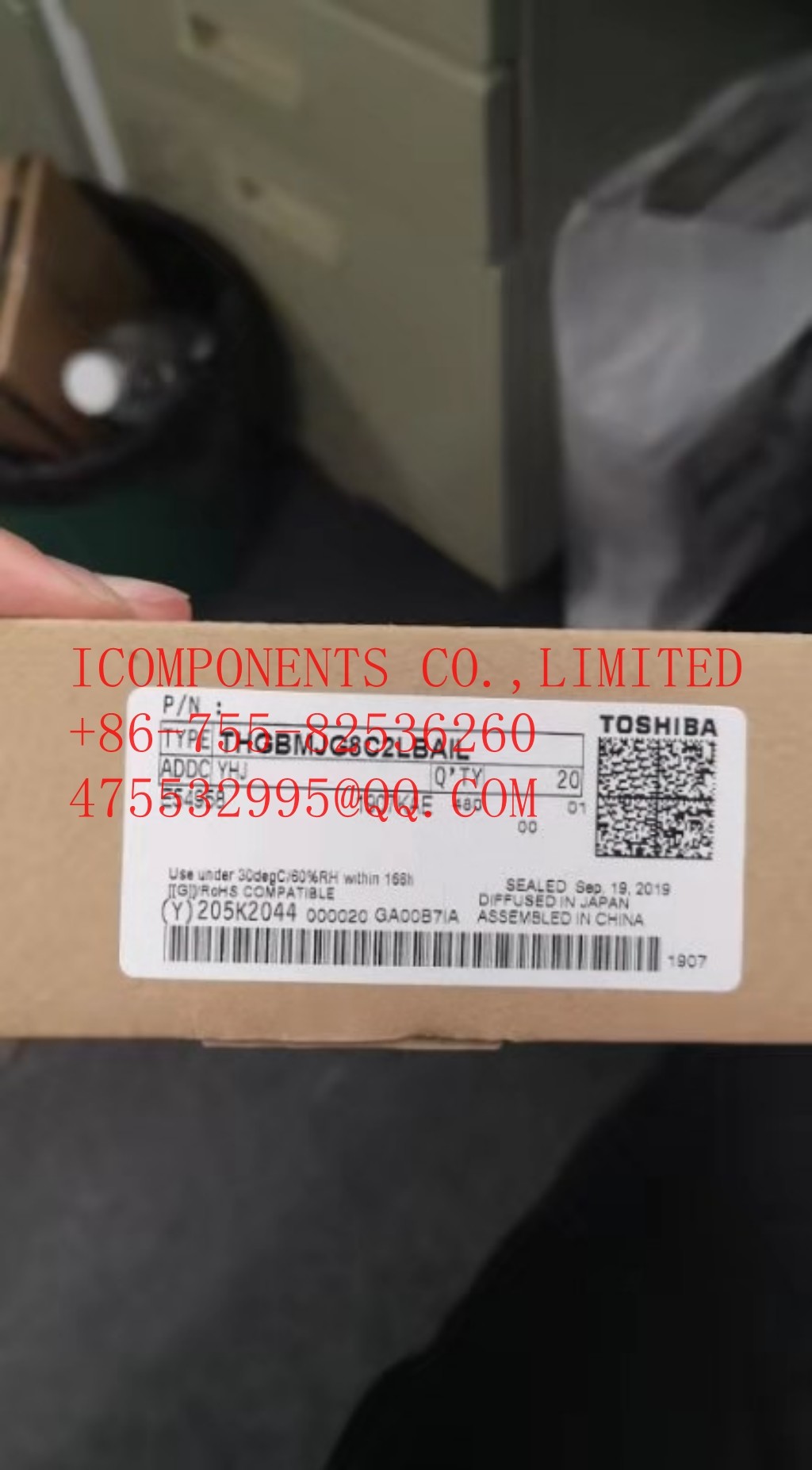 THGBMFG8C2LBAIL KIOXIA Nand Flash Card 32G-byte 3.3V Embedded MMC 153-Pin WFBGA (Alt: THGBMFG8C2LBAIL )