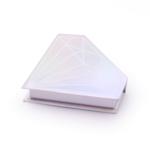 CMYK Printing Diamond Eyelash Box , Creative Eyelash Packaging Laser Silver