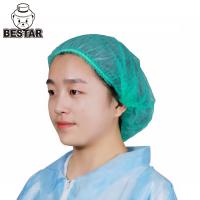 Buy cheap Extra Large Bouffant Disposable Nonwoven Cap 21 Inch For Food Industry product