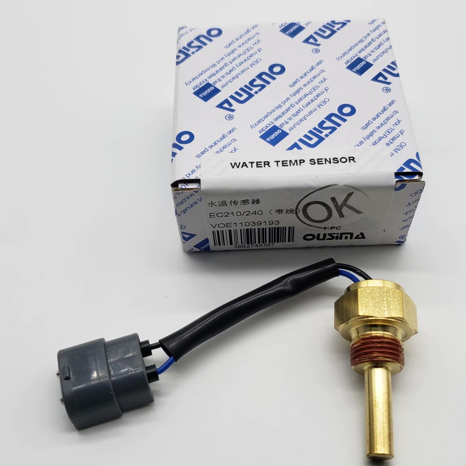 OUSIMA Excavator Parts Electrical System Temperature Sensor VOE11039193 For EC210 EC240