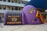 Portable Inflatable football helmet entrance tunnel, football tunnel