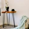 Buy cheap 52.5cm Height FEDEX Triangle Iron Wood Coffee Table Chinese Fir Board from wholesalers