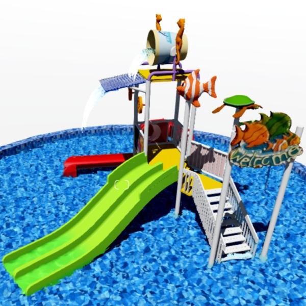 Buy cheap Weather Resistance Childrens Backyard Water Playground With Interactive Water Features from wholesalers