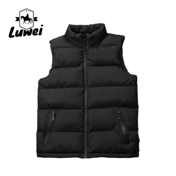 Buy cheap Luxury Quality Weighted Sleeveless Fishing Utility Custom Cotton Quilted Coat-half Sleeve Zipper Waistcoat Men Vest from wholesalers