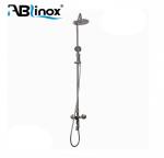 304 316 Brushed Nickel Bathtub Faucet Shower Adjustable Height