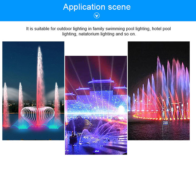 White Color Wateroof IP68 SS316L 6000K DC 24V LED Fountain Ring Lights