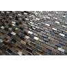 Buy cheap Coffee Stone Glass Kitchen Mosaic Tiles , Interlocking Fireplace Mosaic Tile from wholesalers