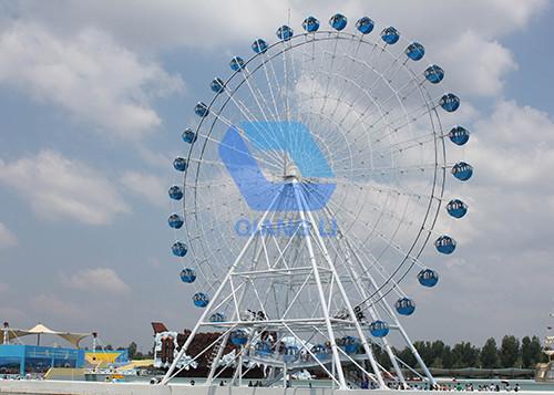 Buy cheap 20m Electric Ferris Wheel Ride , Amusement Park Kiddie Major Rides 8min/Circle Speed from wholesalers