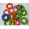 Buy cheap Promotional colorful plastic spiral wrist coil with split ring high quality mixed colors from wholesalers