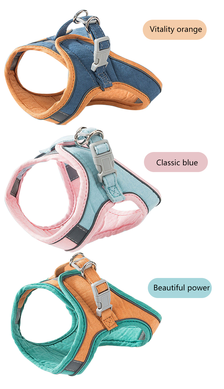 Lovely Adjustable Pet Harness Soft Nylon Mesh Reflective Cat Harness Leash Set