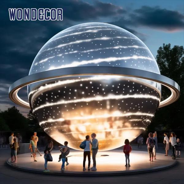 Buy cheap Large Metal Stainless Steel Outdoor Art Universe Galaxy Planet from wholesalers