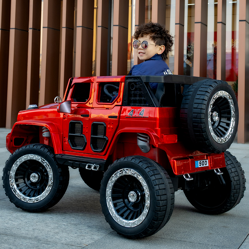 Multifunctional LED Headlight 12V Electric Ride On Car Toy for Children's Imagination