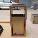 Outdoor Decorative Pull Out Stainless Steel Dustbin Use For School