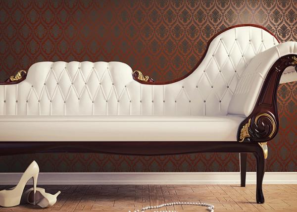 Concise Damask Printing Room Decoration European Style Wallpaper Moisture -