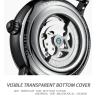 Buy cheap KINYUED Brand Full Hollow Surface Skeleton Couples Stainless Steel Strap Watches Waterproof Automatic Mechanical relojes from wholesalers