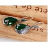Buy cheap Thai Sterling Silver Green Chalcedony Drop Retro Earrings (E170619GREEN) from wholesalers