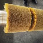 Steel Mill Plate Strip Brush Roller For Removing Iron Filings, Cleaning Brush