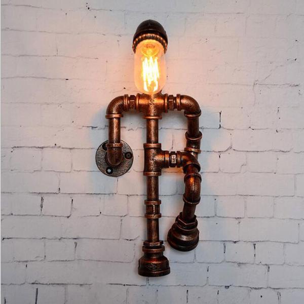 Creative personality robot wall lamp industry wind pipe loft wall light (WH-VR