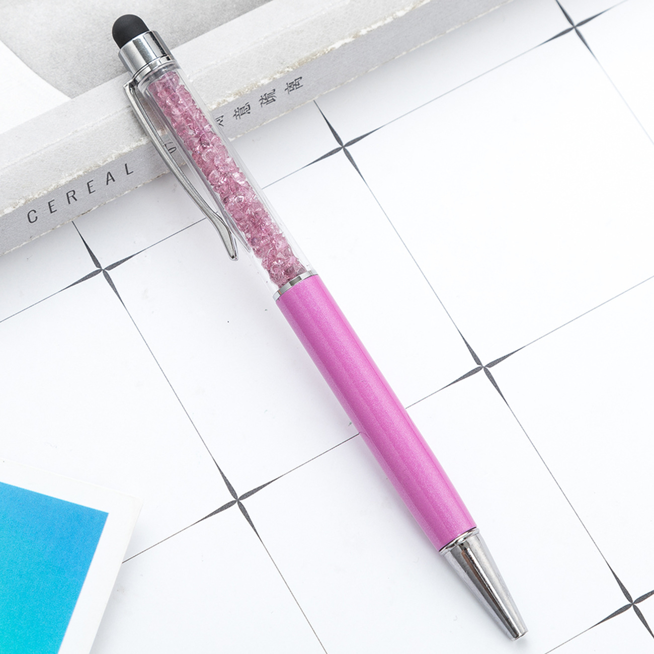 240M Writing Length Plastic Rotating Advertising Gift Ballpoint Pen with 2.5g Weight