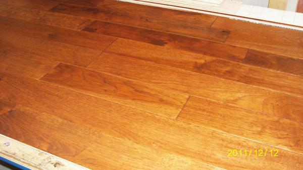 Buy cheap American Hickory Solid Flooring handscraped and Distressed Surface from wholesalers