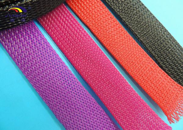 Buy cheap Anti - Abrasive Heat Shrink Braided cable protection Expandable Sleevings from wholesalers