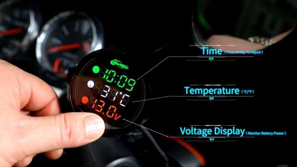 Buy cheap Night Vision 5 In 1 5v 2.5a Led Motorcycle Meter 190g Weight from wholesalers