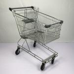 Australian Style 150L Supermarket Shopping Trolley Metal Gray Chain Store