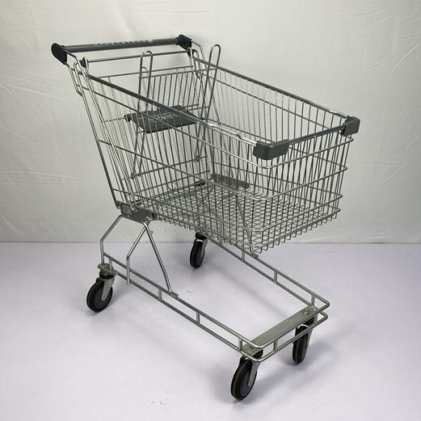 Australian Style 150L Supermarket Shopping Trolley Metal Gray Chain Store