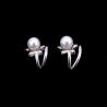 Buy cheap Fashion Silver Pearl Earrings / Sunshine Real Pearl Earrings Beads Jewelry For Women from wholesalers