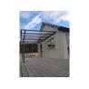 Buy cheap 9m2 Sun Shelter Garden Wall Mounted DIY Patio Cover Aluminum Sunshade Outdoor Gazebo Patio Cover Canopy Awnings Black from wholesalers