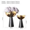 Buy cheap Decorative Flower Vase Round Wedding Decorative Gold Plated Vases Flower Bowls Centerpieces from wholesalers