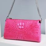 Genuine Alligator Leather Female Flap Bag Lady Small Purse Authentic Crocodile