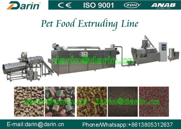 Automatic Pet Food Extruder Machine / jam Center Pet Feed Pellet Extruder