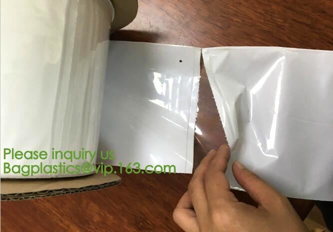 custom design degradable clear self adhesive seal plastic auto bag,Bag sealing pre-opened poly bags on a roll,transparen