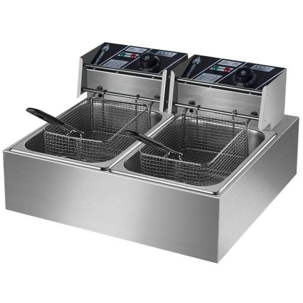 Electric Fryer 6L Chips Cooker Fryer Mom Small Kitchen Equipment Fried Modernas