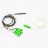 Buy cheap Steel Tube PVC G657A SC/APC Connector Optical Fiber Plc Splitter 1x4 from wholesalers