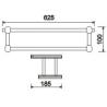 Buy cheap Nicke SN003-04 Bathroom Towel Shelves With Double Towel Bars SUS304 Brushed from wholesalers