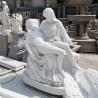 Buy cheap Marble Pieta Statues White Stone Catholic Religious Mary And Jesus Life Size Handcarved from wholesalers