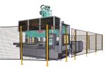 Working Site Robot Safety Fence , Heavy Duty Steel Wire Guard Enclosures