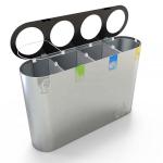 L800mm*W350mm*H900mm Multi Compartment Trash Can Without Lid