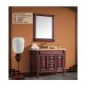 Buy cheap 51in Washroom Solid Wood Bathroom Vanity With Sink And Mirror from wholesalers