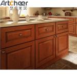 Stylish and Durable Mahogany Kitchen Cabinets with Solid Wood Frame in Modern