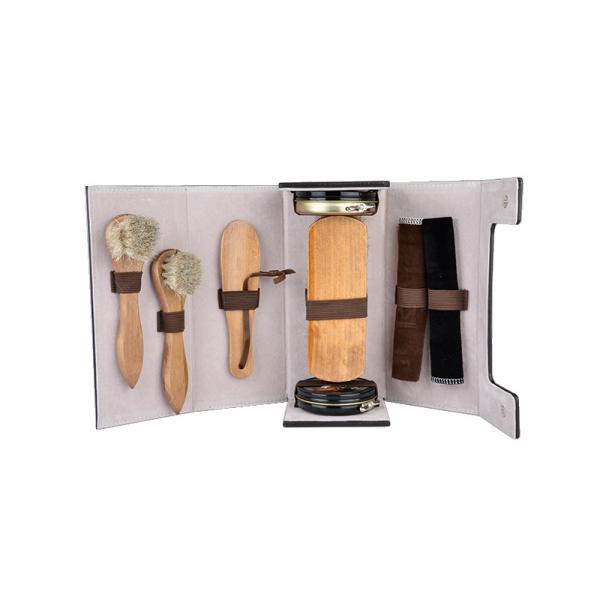 Buy cheap OEM Antifouling Leather Shoe Care Kit Shine Brush Tool Multifunctional portable box from wholesalers