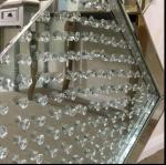 Fashion Mirrored Cube Coffee Table , 120 * 60 * 45cm Mirrored Glass Coffee Table